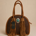 Turquoise Mesa Fringe Satchel